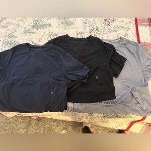 Men’s Lululemon Drysense Bundle - Sz L (Navy, Black, Grey)